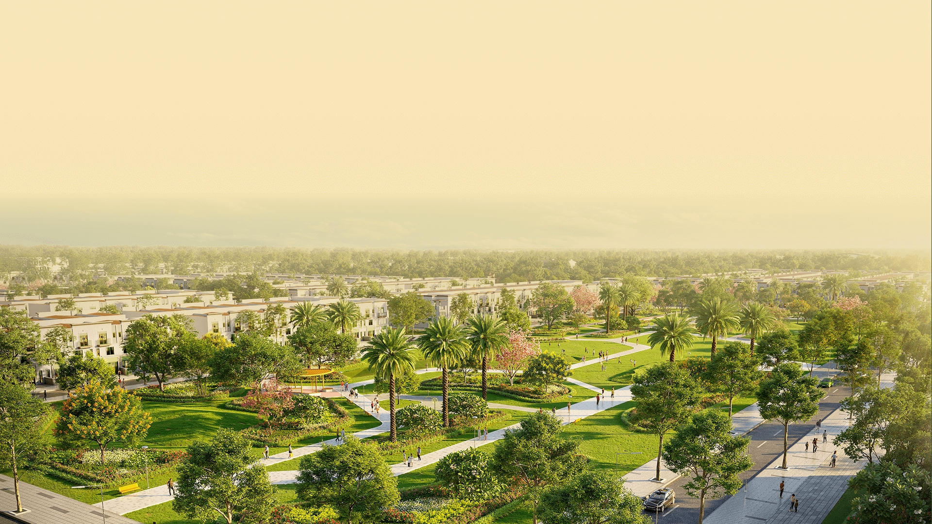 Phối cảnh tổng thể dự án the link city