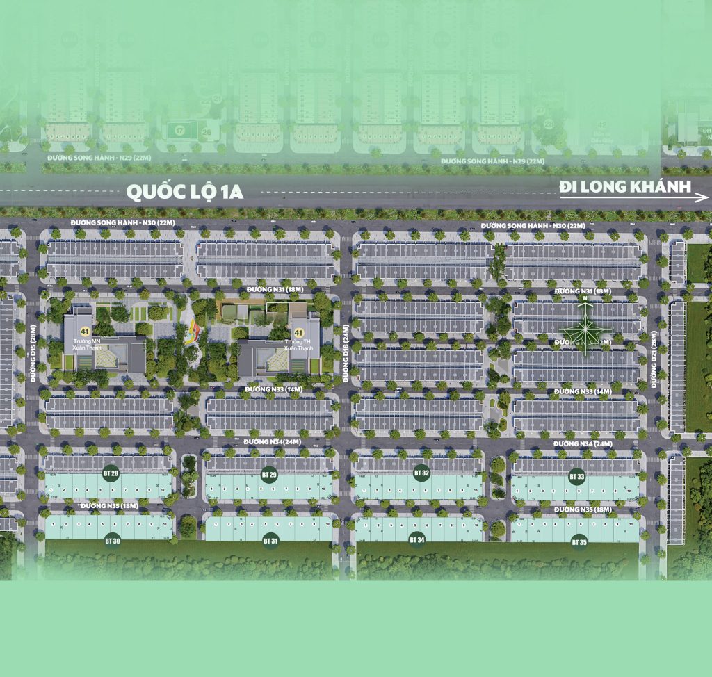 mat-bang-3-Biet-thu dự án the link city