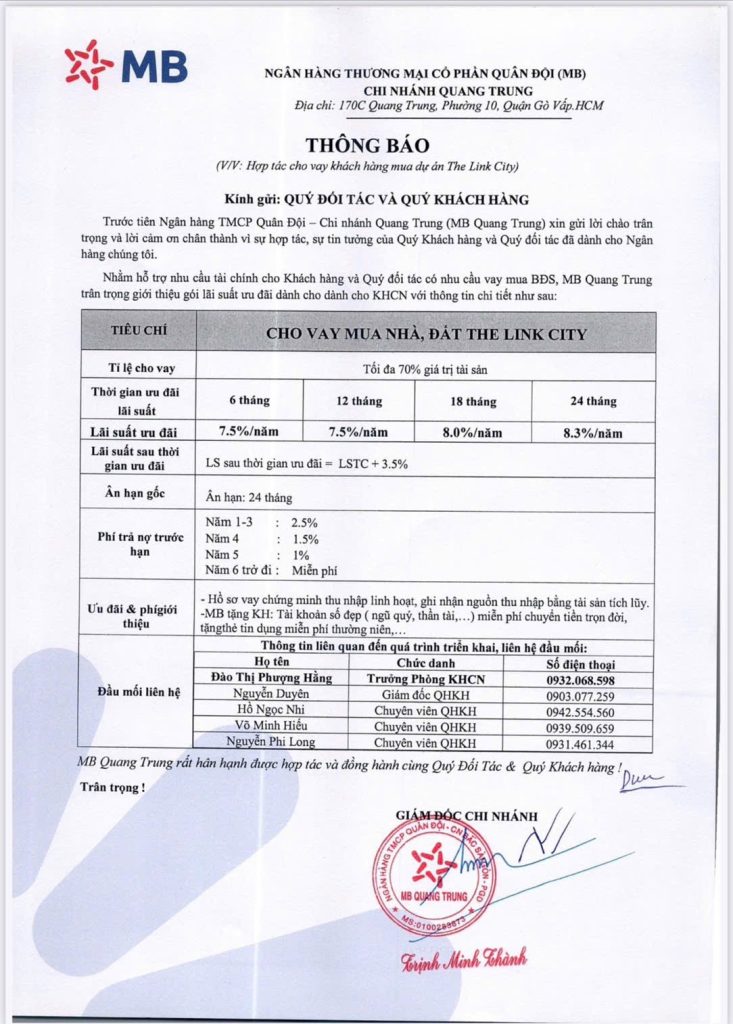 ngân hàn cho vay mb bank